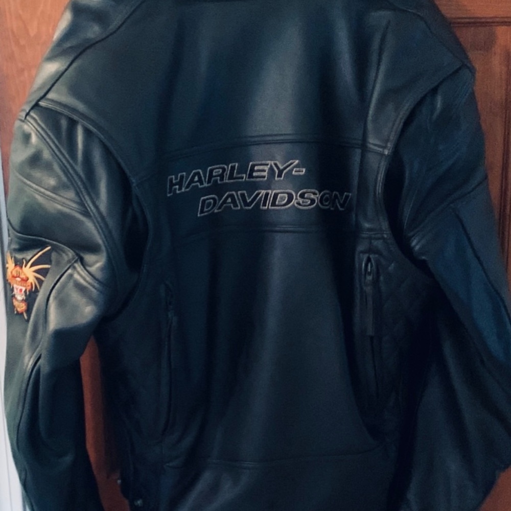 Harley Davidson Mens Large Leather Jacket